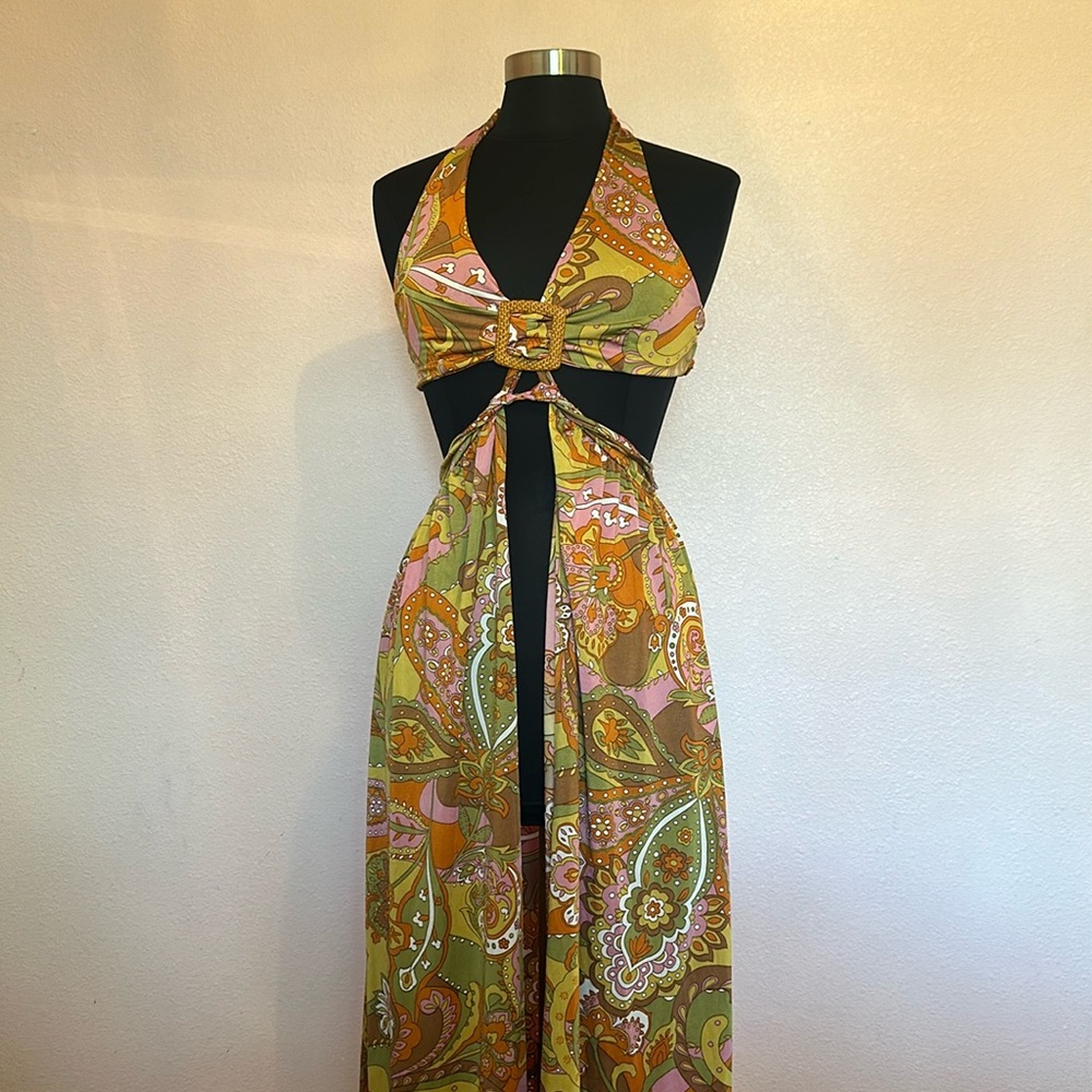 Bohemian Paisley Maxi Dress